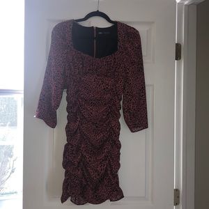 Leopard printed Zara dress